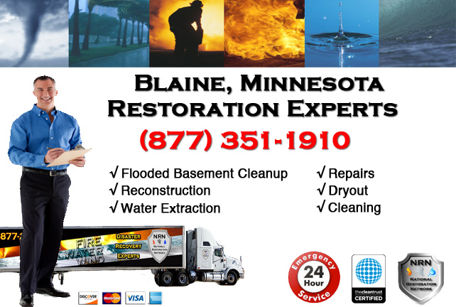 Blaine Flooded Basement Cleanup & Repairs