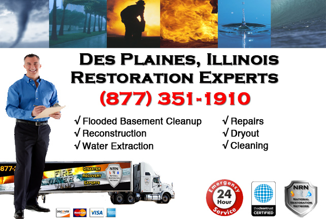 Des Plaines Flooded Basement Damage Repairs