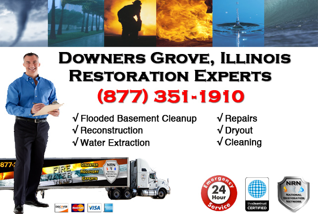 Downers Grove Flooded Basement Damage Repairs