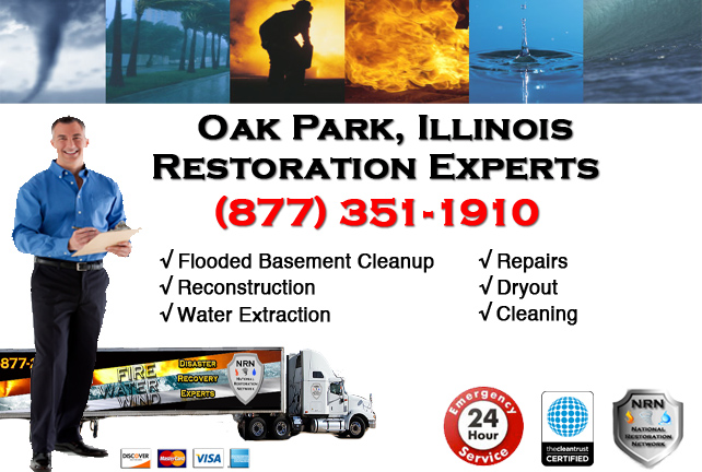 Oak Park Flooded Basement Damage Repairs