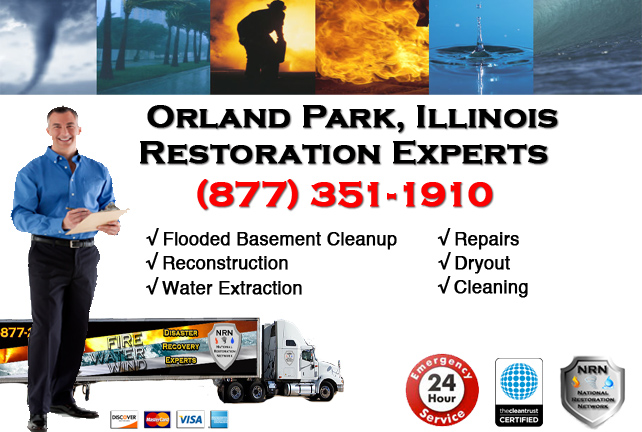 Orland Park Flooded Basement Damage Repairs