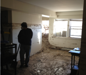 storm damage contractors cleanup mud