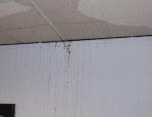 picture of water leakage in ceiling