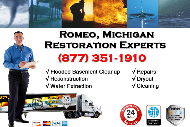 Romeo Flooded Basement Cleanup