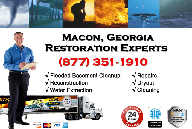 Macon Flooded Basement Cleanup