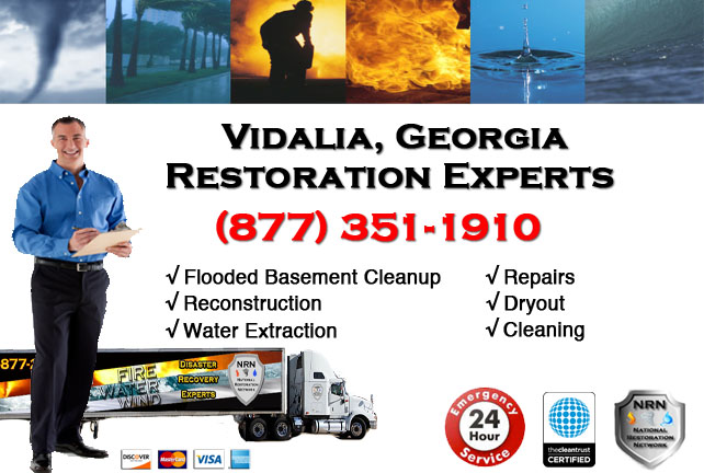 Vidalia Flooded Basement Cleanup