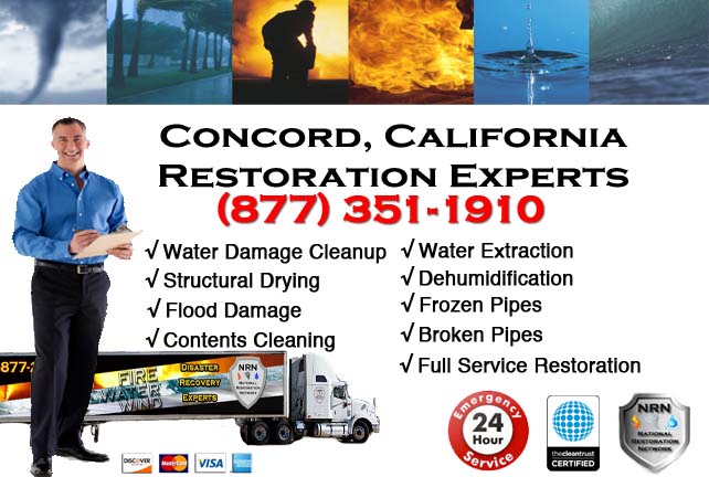 Concord water damage repairs