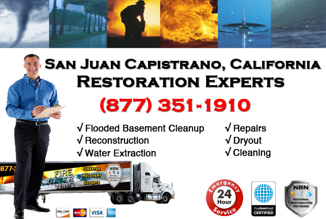 San Juan Capistrano Flooded Basement Cleanup